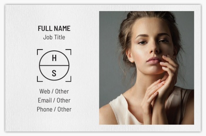 Design Preview for Design Gallery: Fashion & Modelling Natural Uncoated Business Cards