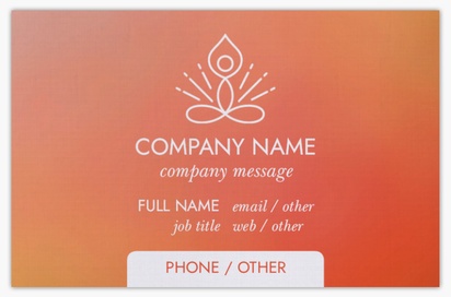 Design Preview for Design Gallery: Yoga & Pilates Linen Business Cards
