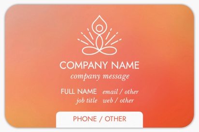 Design Preview for Design Gallery: Yoga & Pilates Rounded Corner Business Cards, Rounded Standard (85 x 55 mm)