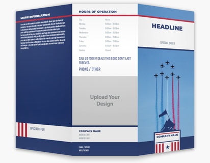 Design Preview for Design Gallery: Patriotic & Military Custom Brochures, 8.5" x 11" Tri-fold