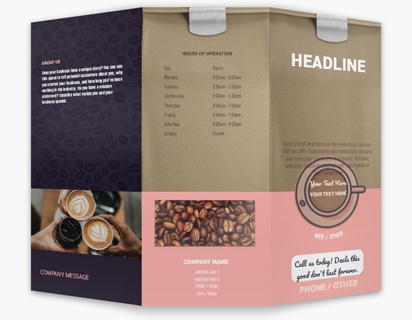 Design Preview for Design Gallery: Coffee Shops Custom Brochures, 8.5" x 11" Tri-fold