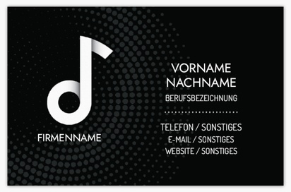 Designvorschau für Designgalerie: Standard-Visitenkarten Musik, Standard (85 x 55 mm)