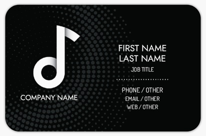 Design Preview for Design Gallery: Bars & Nightclubs Rounded Corner Business Cards, Rounded Standard (85 x 55 mm)