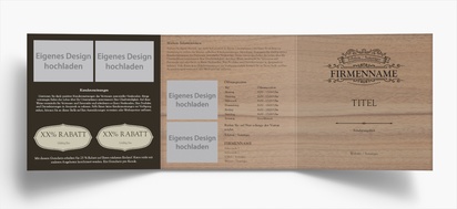 Designvorschau für Designgalerie: Falzflyer Retro, Wickelfalz Quadratisch (148 x 148 mm)