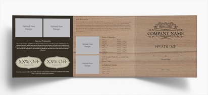 Design Preview for Design Gallery: Retro & Vintage Folded Leaflets, Tri-fold Square (148 x 148 mm)
