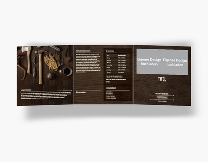 Designvorschau für Designgalerie: Falzflyer Bodenbelag & Fliesen, Wickelfalz Quadratisch (148 x 148 mm)