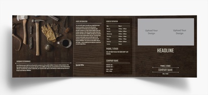 Design Preview for Design Gallery: Carpentry & Woodworking Folded Leaflets, Tri-fold Square (148 x 148 mm)