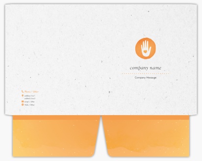 Design Preview for Design Gallery: Health & Wellness Presentation Folders, 9.5" x 12"