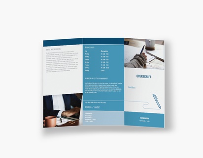 Forhåndsvisning af design for Designgalleri: Markedsføring og PR Brochurer, 3-fløjet DL (99 x 210 mm)