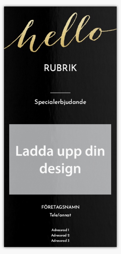Förhandsgranskning av design för Designgalleri: Fet och färgstarkt Flyers och broschyrer,  Ingen falsning DL (99 x 210 mm)