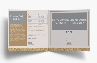 Designvorschau für Designgalerie: Falzflyer Elegant, Einbruchfalz Quadratisch (148 x 148 mm)