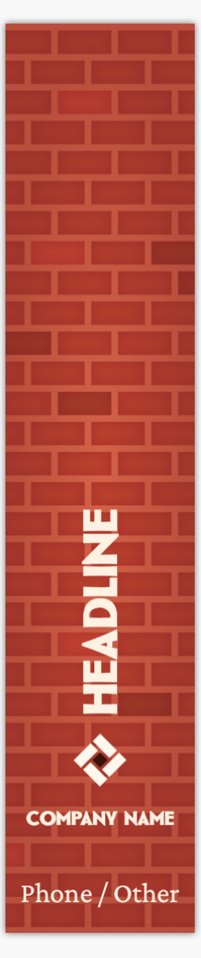 Design Preview for Design Gallery: Masonry & Bricklaying Vinyl Banners, 76 x 366 cm