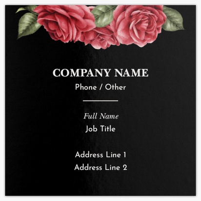 Design Preview for Design Gallery: Introduction & Dating Agencies Ultra-Thick Business Cards, Square (65 x 65 mm)