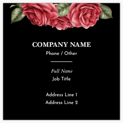 Design Preview for Design Gallery: Introduction & Dating Agencies Standard Business Cards, Square (65 x 65 mm)