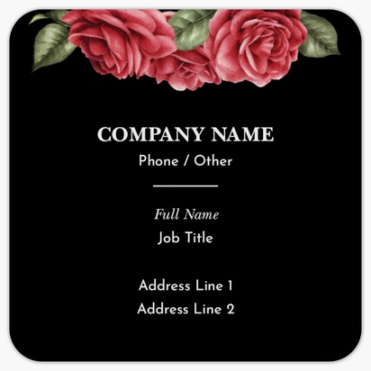 Design Preview for Design Gallery: Introduction & Dating Agencies Rounded Corner Business Cards, Rounded Square (65 x 65 mm)