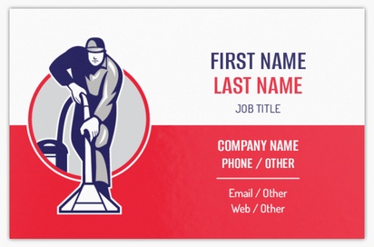Design Preview for Design Gallery: Cleaning Services Ultra-Thick Business Cards, Standard (85 x 55 mm)