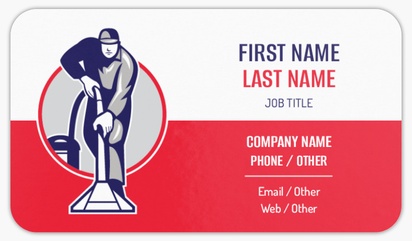 Design Preview for Cleaning Services Rounded Corner Business Cards Templates, Standard (3.5" x 2")