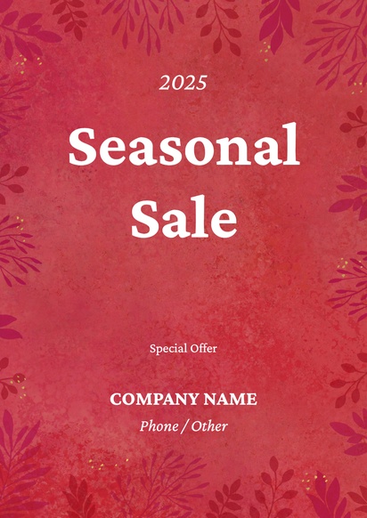 Design Preview for Design Gallery: Seasonal Posters, A0 Vertical