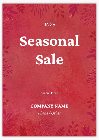Design Preview for Design Gallery: Seasonal Foamex Signs, A0 (841 x 1189 mm)