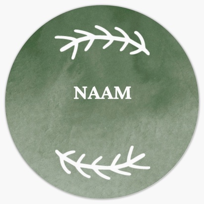 Voorvertoning ontwerp voor Ontwerpgalerij: Natuur en landschap Bedrukte stickers, 3,8 x 3,8 cm Rond