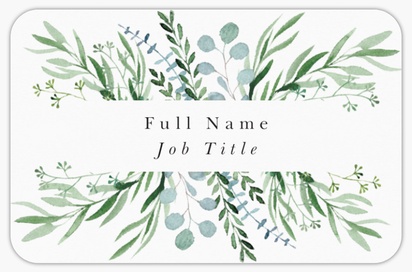 Design Preview for Design Gallery: Florists Rounded Corner Business Cards, Rounded Standard (85 x 55 mm)