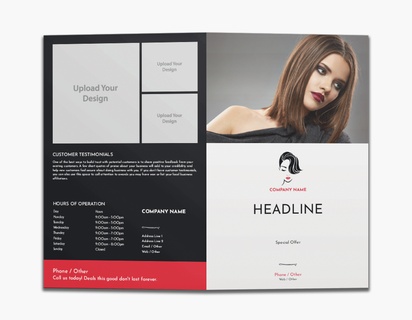 Design Preview for Hair Salons Custom Brochures Templates, 8.5" x 11" Bi-fold
