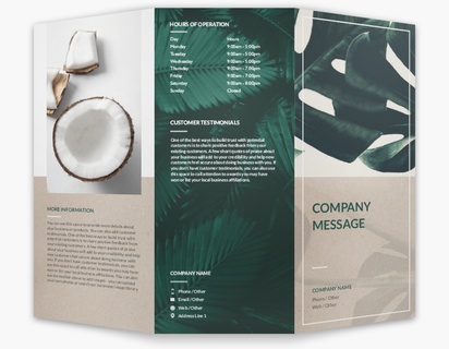 Design Preview for Design Gallery: Nature & Landscapes Custom Brochures, 8.5" x 11" Tri-fold