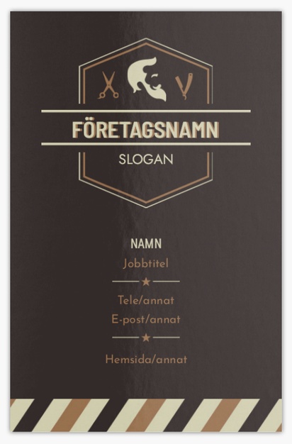 Förhandsgranskning av design för Designgalleri: Frisör Extratjocka visitkort, Standard (85 x 55 mm)
