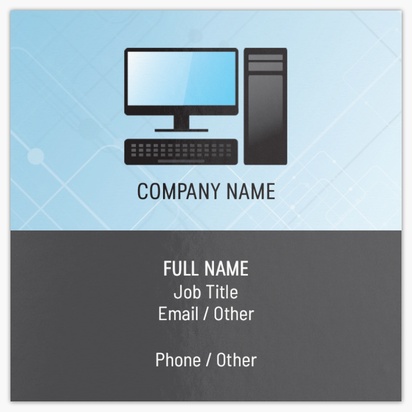 Design Preview for Design Gallery: Management Information Systems Ultra-Thick Business Cards, Square (65 x 65 mm)
