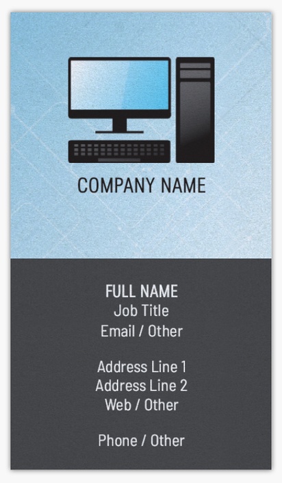A monitor keyboard gray blue design