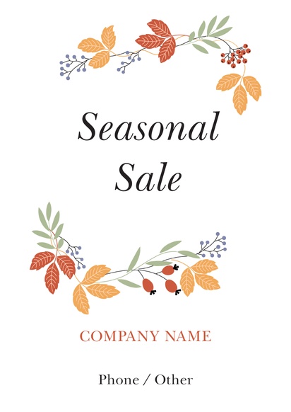 Design Preview for Design Gallery: Seasonal Posters, A2 Vertical
