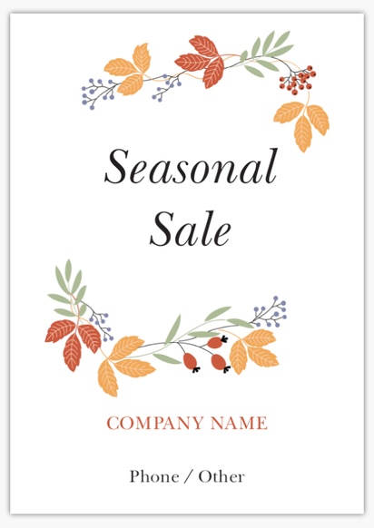 Design Preview for Design Gallery: Seasonal Wall Decals, A2 (420 x 594mm) Vertical