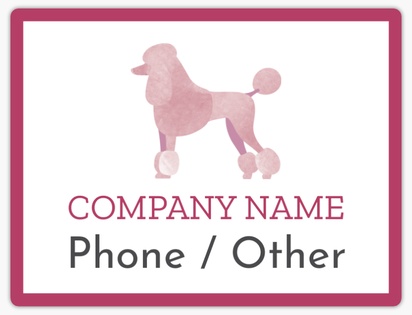 A dog grooming veterinary pink design for Animals & Pet Care
