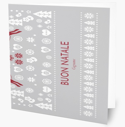 Anteprima design per Biglietti natalizi da stampare: modelli e design, 14 cm x 14 cm  Piegato
