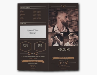 Design Preview for Design Gallery: Barbers Custom Brochures, 9" x 8" Bi-fold