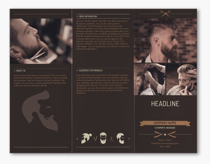 Design Preview for Design Gallery: Barbers Custom Brochures, 8.5" x 11" Z-fold