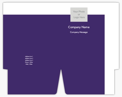 Design Preview for Design Gallery: Conservative Presentation Folders, 9.5" x 12"
