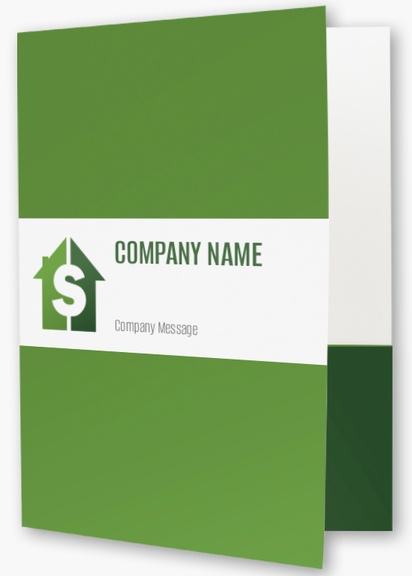 A real estate appraisal currency green white design for Modern & Simple