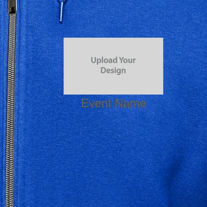 Design Preview for Design Gallery: Art & Entertainment Hoodies, Royal Blue