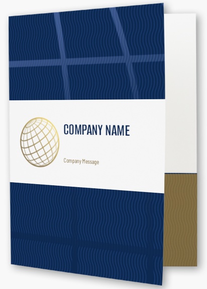 A global it consulting blue brown design for Modern & Simple