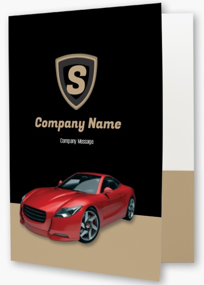 Design Preview for Automotive & Transportation Custom Presentation Folders Templates, 9" x 12"
