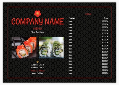 A sushi asian black gray design for Cultural