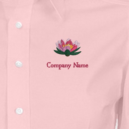 Design Preview for Design Gallery: Women's Embroidered Dress Shirts