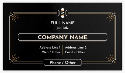Design Preview for Barbers Standard Business Cards Templates, Standard (3.5" x 2")