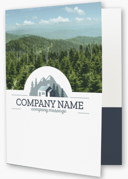 A mountain cabin gray white design for Summer