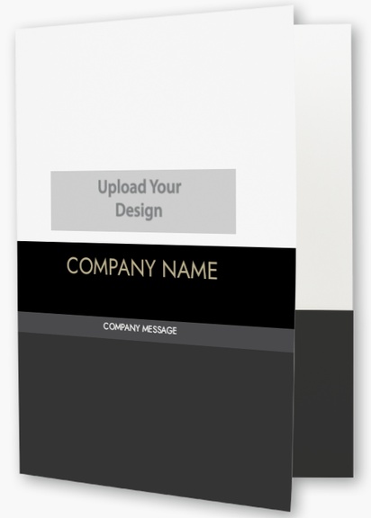 Design Preview for Modern & Simple Custom Presentation Folders Templates, 9" x 12"