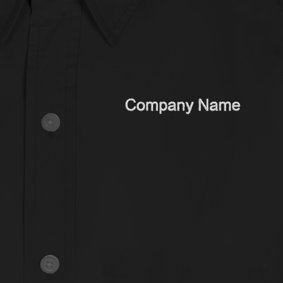 Design Preview for Design Gallery: Beauty & Spa Men's Embroidered Dress Shirts, Men's Black