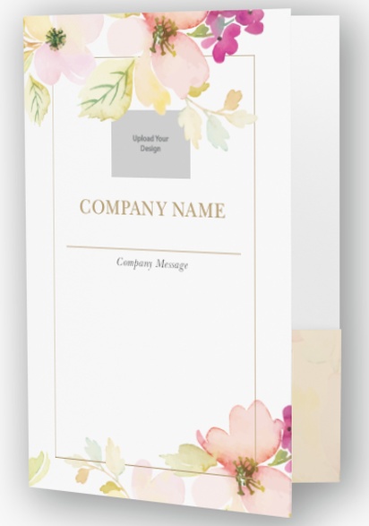 Design Preview for Beauty & Spa Custom Presentation Folders Templates, 6" x 9"