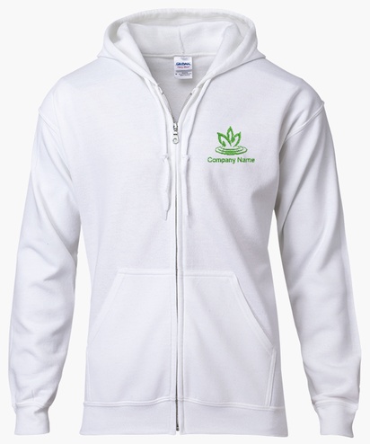 Design Preview for Templates for Zip Up Hoodies 