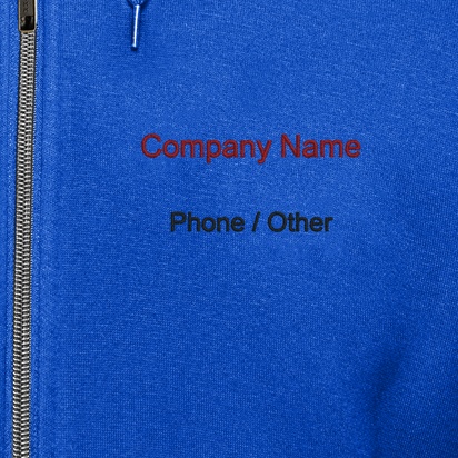 Design Preview for Design Gallery: Finance & Insurance Hoodies, Royal Blue